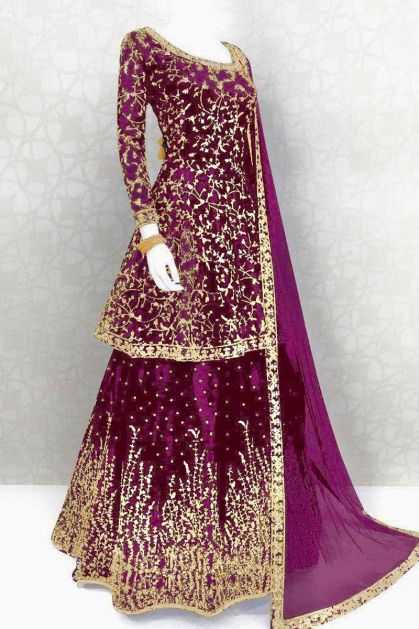 Maroon Pearl Work Lehenga Choli Wedding Wear Bridal Lngha Designer Thanks  giving | eBay