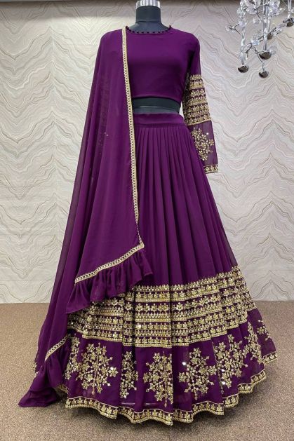 Captivating Purple Lehenga Choli Collection | Zeel Clothing | Color: Purple