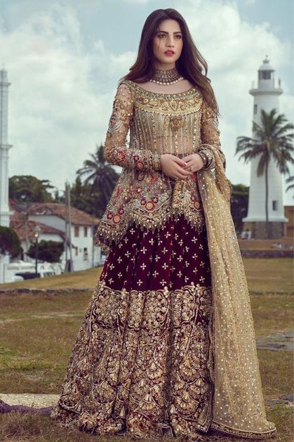 Latest Launched Ramzan Eid Special Dusty Brown Embroidery Work Dress