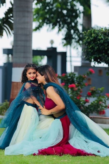 Mother Daughter Matching Lehengas – South India Fashion