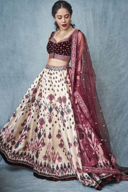 Designer Cream Colour Lehenga Choli for Women Sequins Work Indian Wedding  Wear Party Wear Lengha Bridesmaids Lehenga Choli Custom Made Dres - Etsy