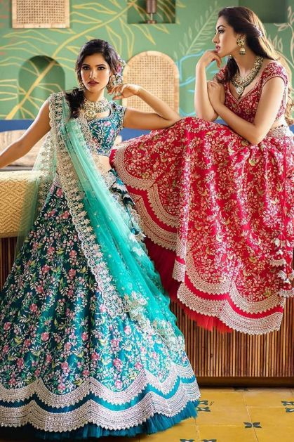 Buy MEGHALYA Women's Sequins Embroidered Semi-stitched Net Lehenga choli  (PC 1001; peacock blue; free size) at Amazon.in