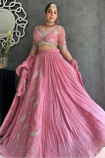 Buy Purple Diamond Georgette Emvroidered Sequance Work Party Wear Lehenga  Choli Online