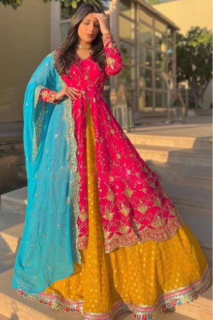 Best Mehndi Dresses Color Combinations | PakStyle Fashion Blog